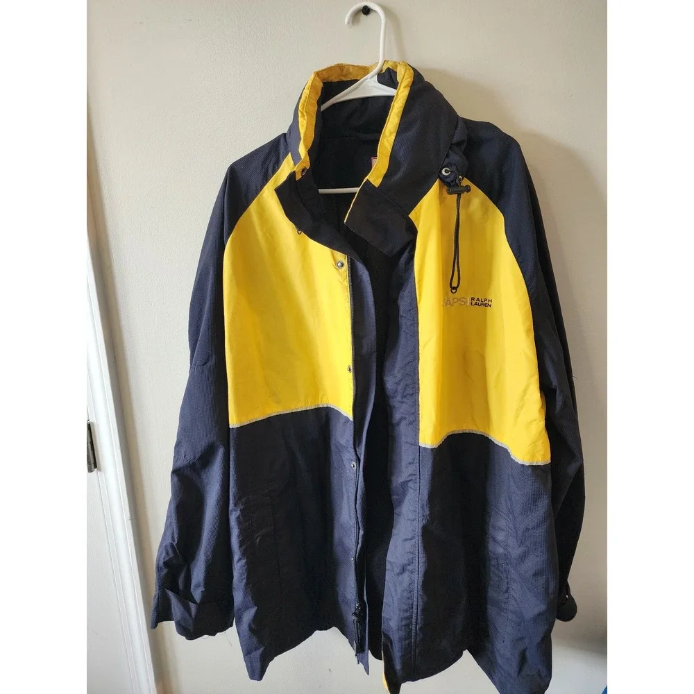Chaps Ralph Lauren jacket men's XL colorblock windbreaker Vintage 90s/Y2K ,